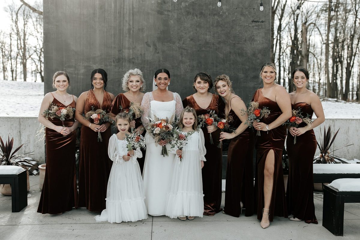 Burnt Orange Winter Wedding at The Harper | Burgh Brides | Lex King Photography