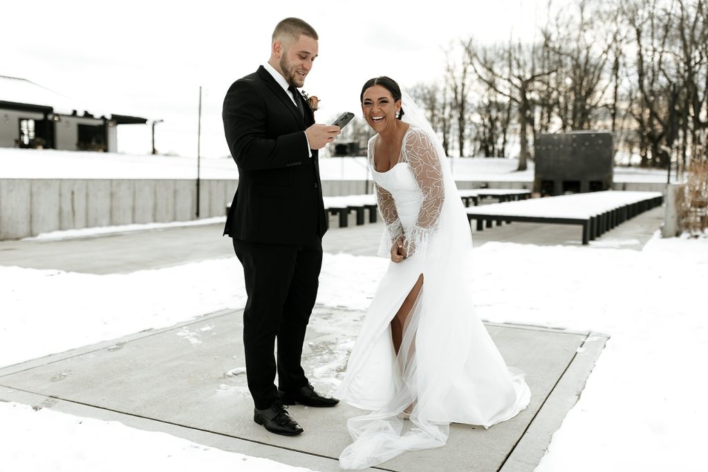 Burnt Orange Winter Wedding at The Harper | Burgh Brides | Lex King Photography