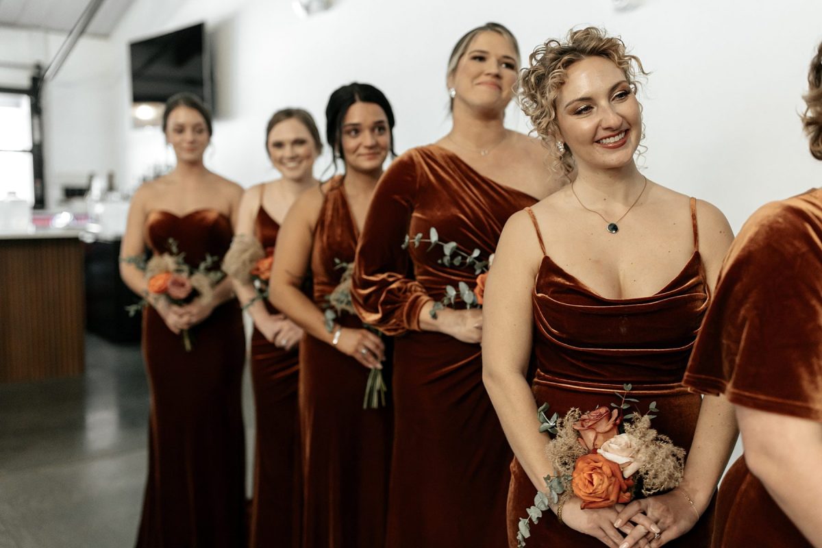 Burnt Orange Winter Wedding at The Harper | Burgh Brides | Lex King Photography