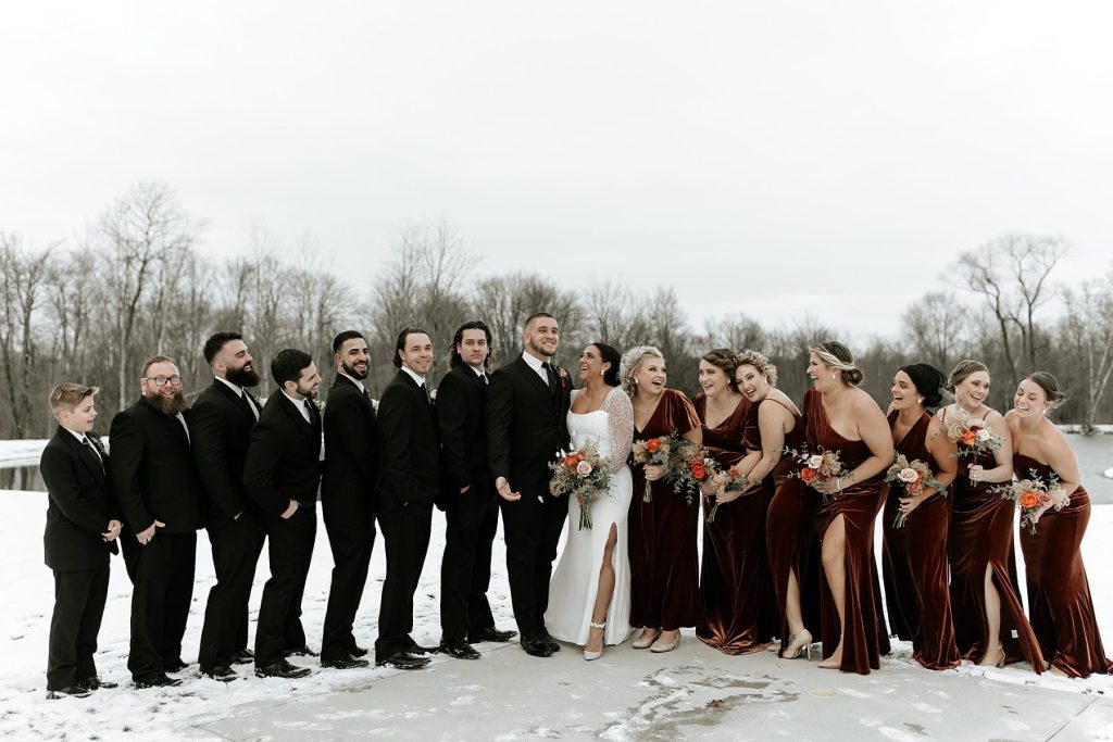 Burnt Orange Winter Wedding at The Harper | Burgh Brides | Lex King Photography