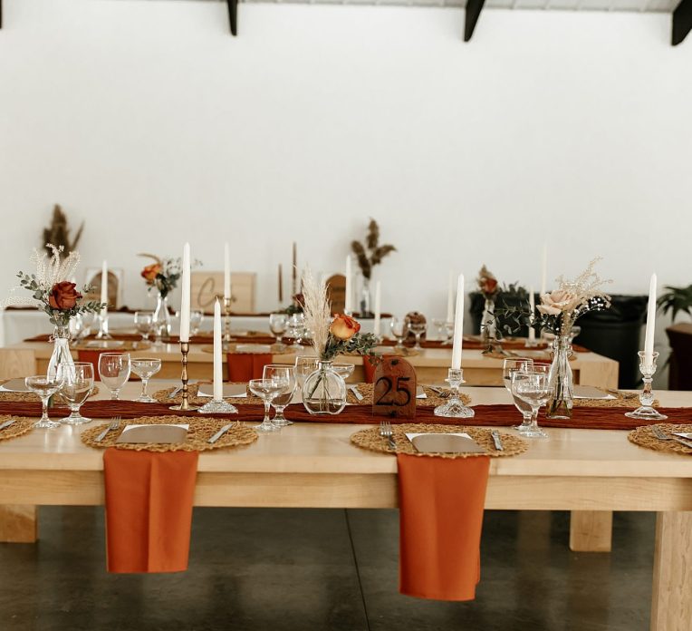 Burnt Orange Winter Wedding at The Harper | Burgh Brides | Lex King Photography