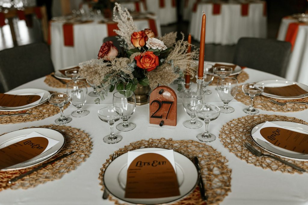 Burnt Orange Winter Wedding at The Harper | Burgh Brides | Lex King Photography