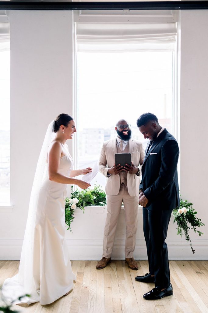 Intimate Minimalist Bar Marco Wedding | Burgh Brides | North Arrow Photography