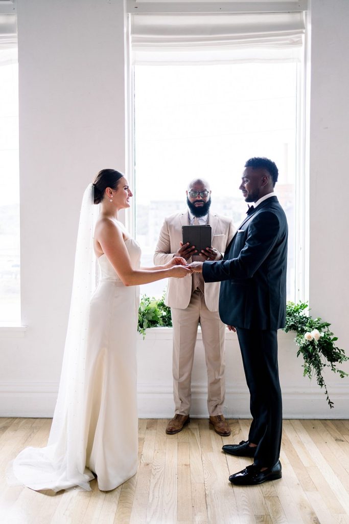 Intimate Minimalist Bar Marco Wedding | Burgh Brides | North Arrow Photography