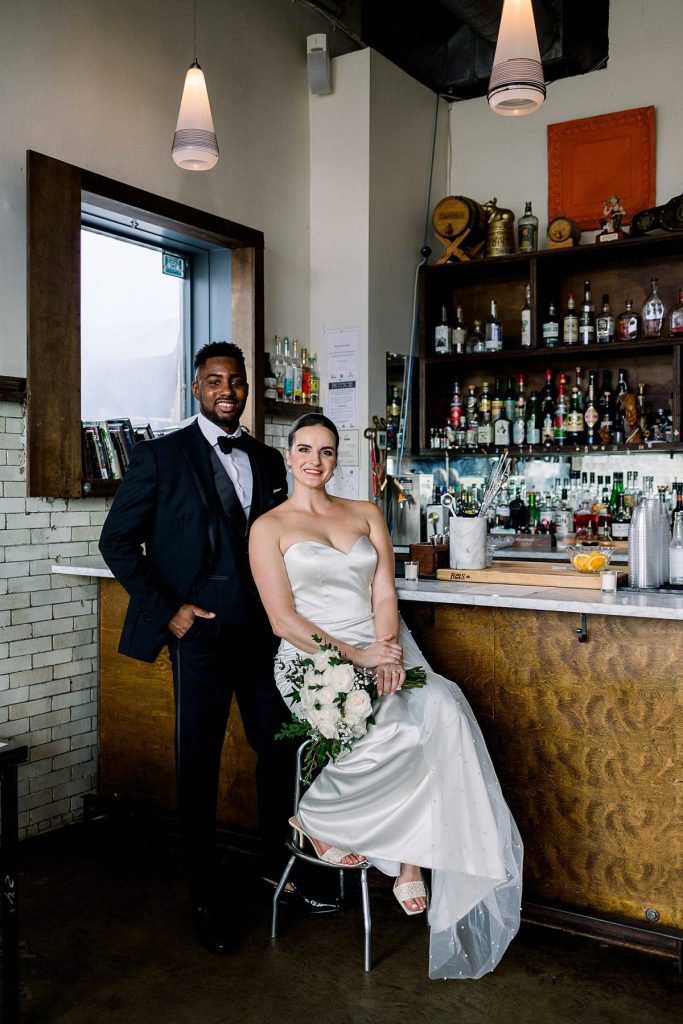 Intimate Minimalist Bar Marco Wedding | Burgh Brides | North Arrow Photography