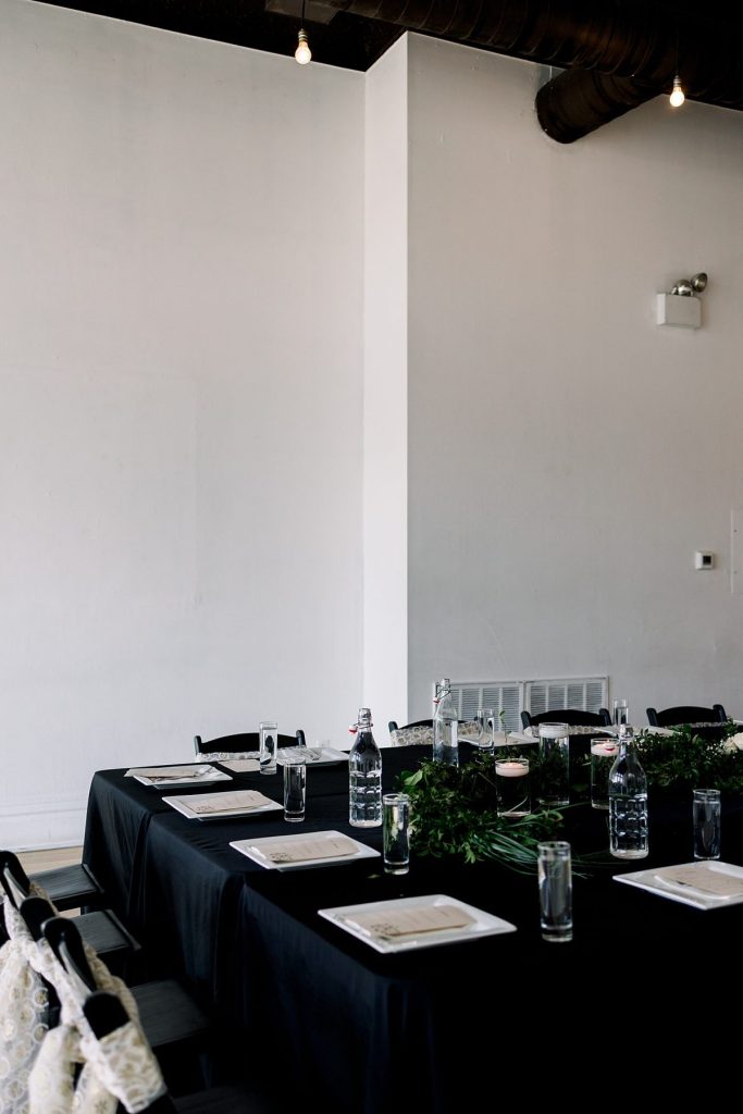 Intimate Minimalist Bar Marco Wedding | Burgh Brides | North Arrow Photography