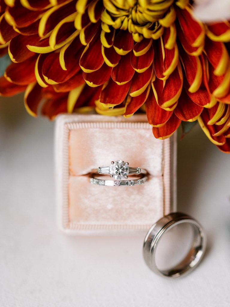 White Barn Wedding in Sunset Colors | Burgh Brides | Anne Troxel Photography