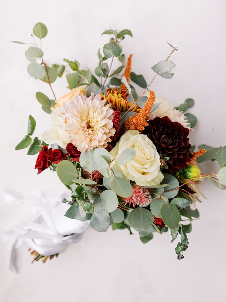 White Barn Wedding in Sunset Colors | Burgh Brides | Anne Troxel Photography