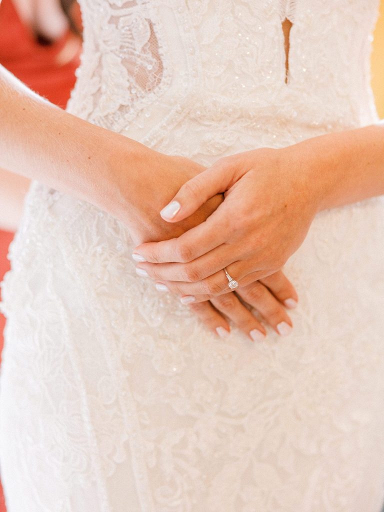 White Barn Wedding in Sunset Colors | Burgh Brides | Anne Troxel Photography