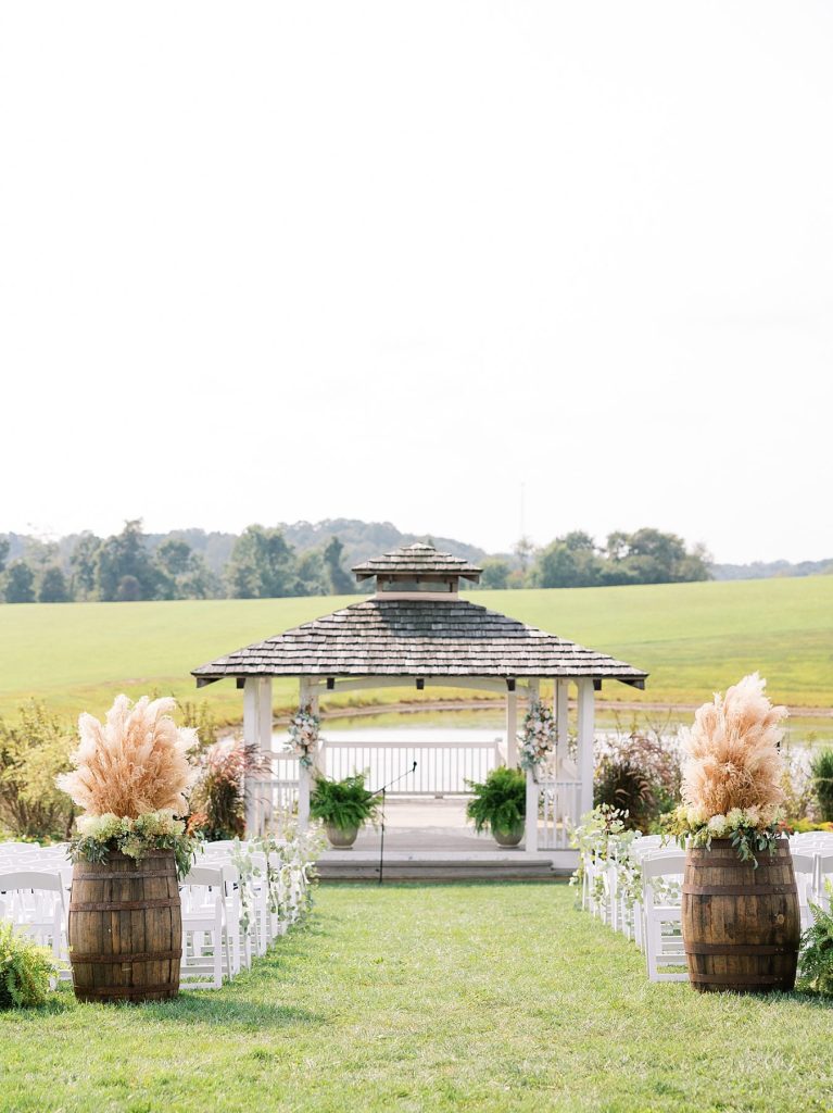 White Barn Wedding in Sunset Colors | Burgh Brides | Anne Troxel Photography