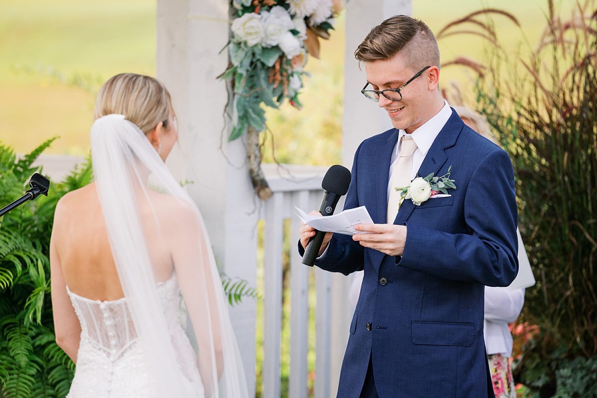 White Barn Wedding in Sunset Colors | Burgh Brides | Anne Troxel Photography