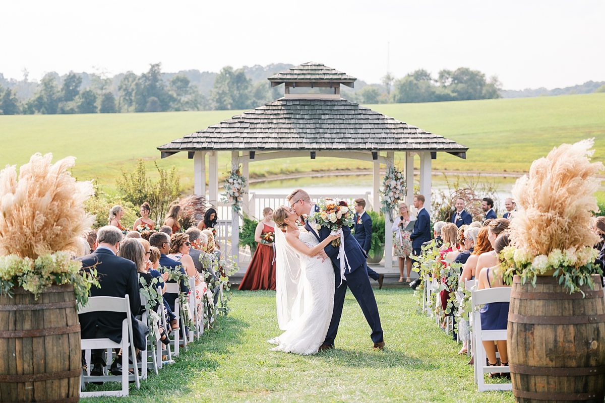 White Barn Wedding in Sunset Colors | Burgh Brides | Anne Troxel Photography