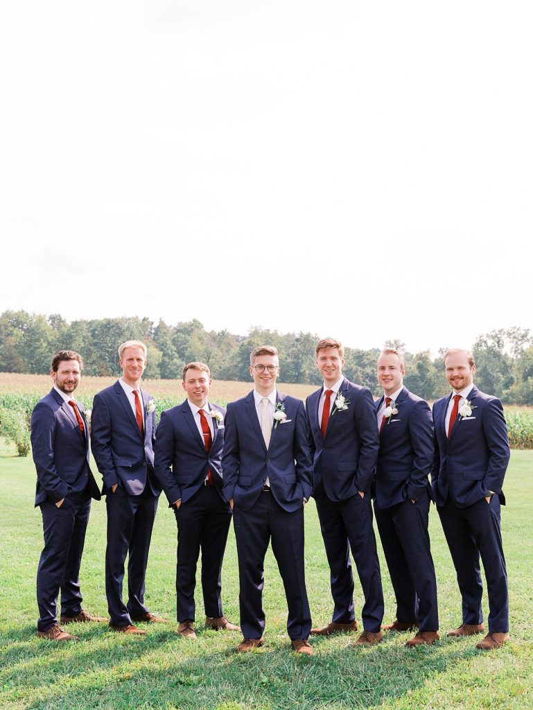 White Barn Wedding in Sunset Colors | Burgh Brides | Anne Troxel Photography