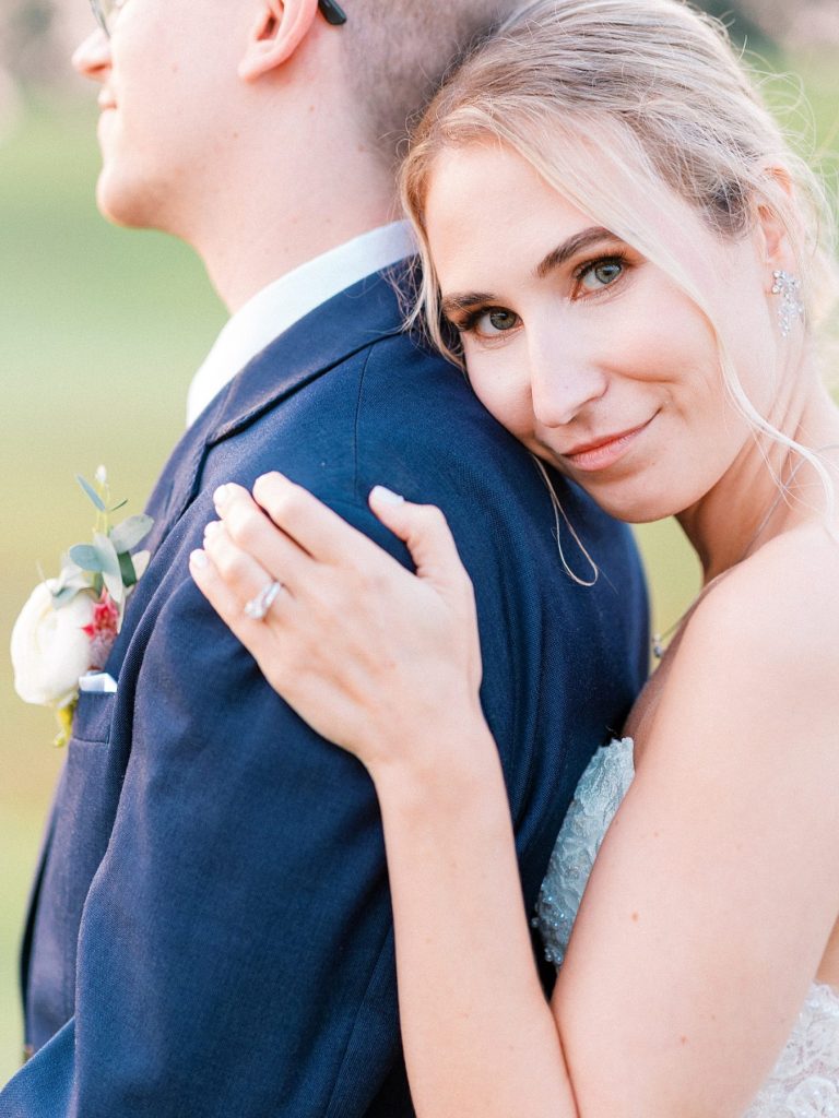 White Barn Wedding in Sunset Colors | Burgh Brides | Anne Troxel Photography