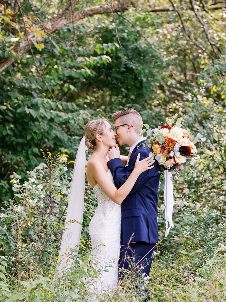 White Barn Wedding in Sunset Colors | Burgh Brides | Anne Troxel Photography