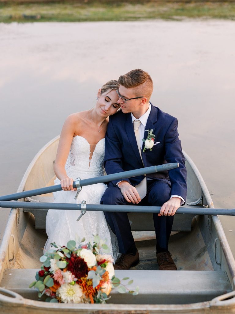 White Barn Wedding in Sunset Colors | Burgh Brides | Anne Troxel Photography