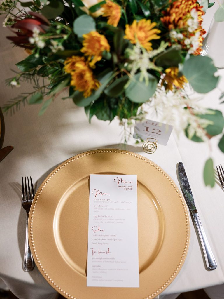 White Barn Wedding in Sunset Colors | Burgh Brides | Anne Troxel Photography