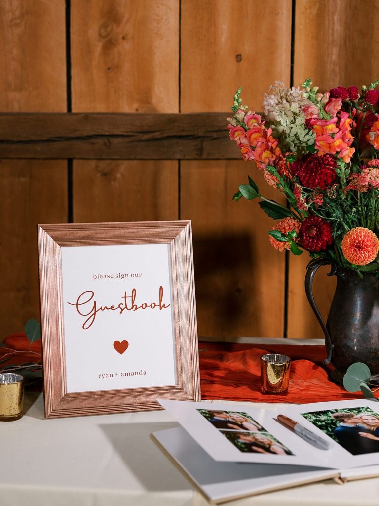 White Barn Wedding in Sunset Colors | Burgh Brides | Anne Troxel Photography