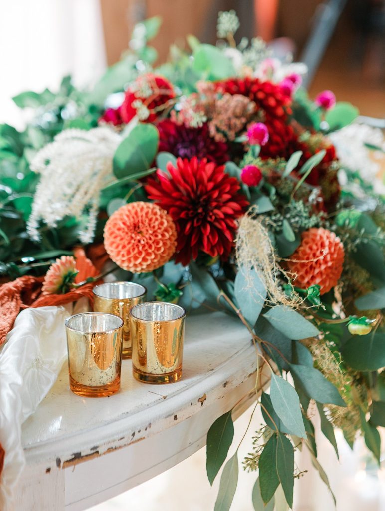 White Barn Wedding in Sunset Colors | Burgh Brides | Anne Troxel Photography