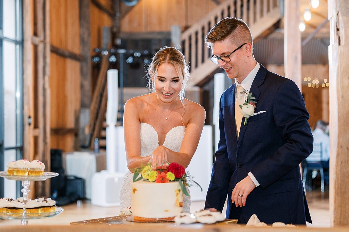 White Barn Wedding in Sunset Colors | Burgh Brides | Anne Troxel Photography
