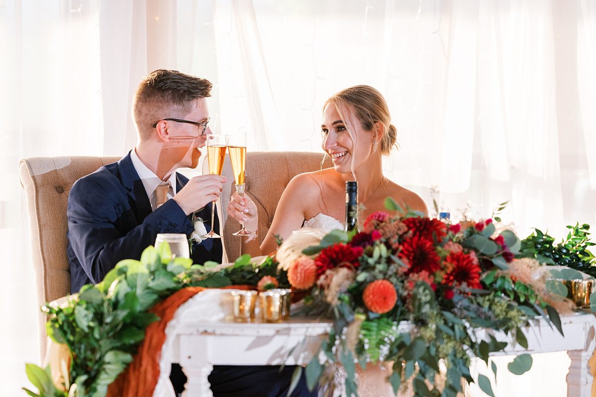 White Barn Wedding in Sunset Colors | Burgh Brides | Anne Troxel Photography