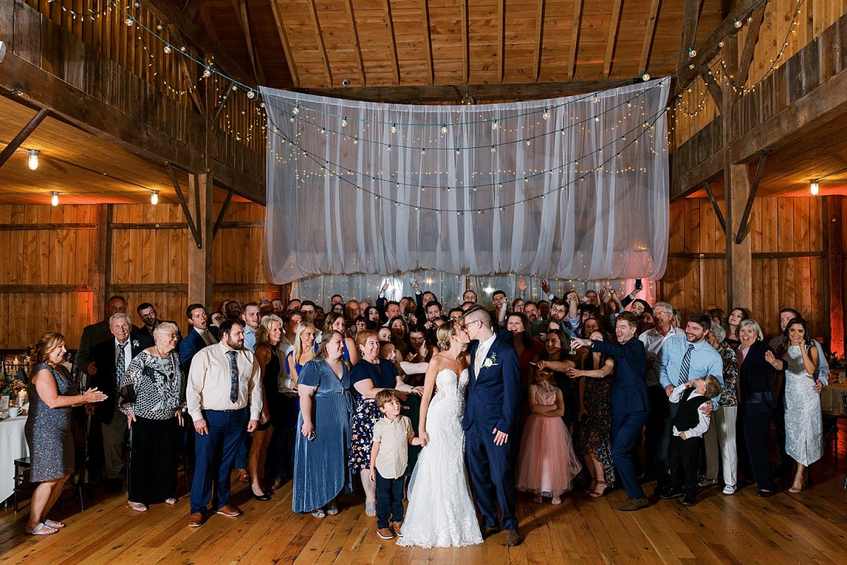 White Barn Wedding in Sunset Colors | Burgh Brides | Anne Troxel Photography