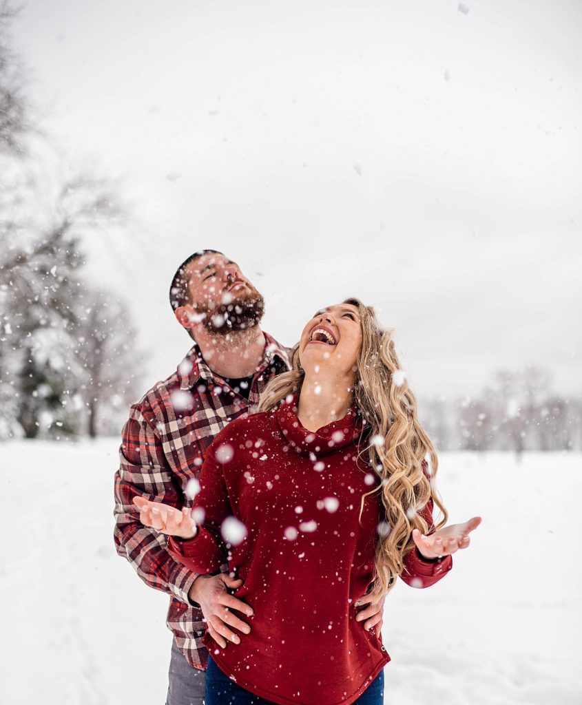 Impromptu Winter Engagement Shoot Chases New Fallen Snow | Burgh Brides | Kashia Lee Photography