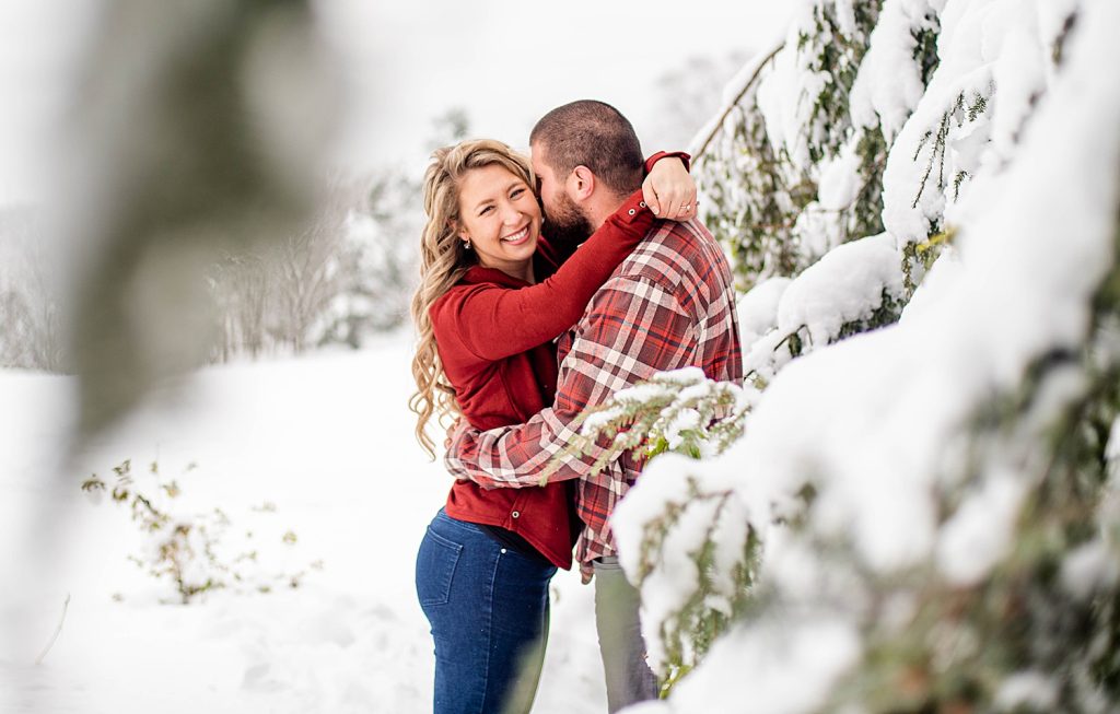 Impromptu Winter Engagement Shoot Chases New Fallen Snow | Burgh Brides | Kashia Lee Photography
