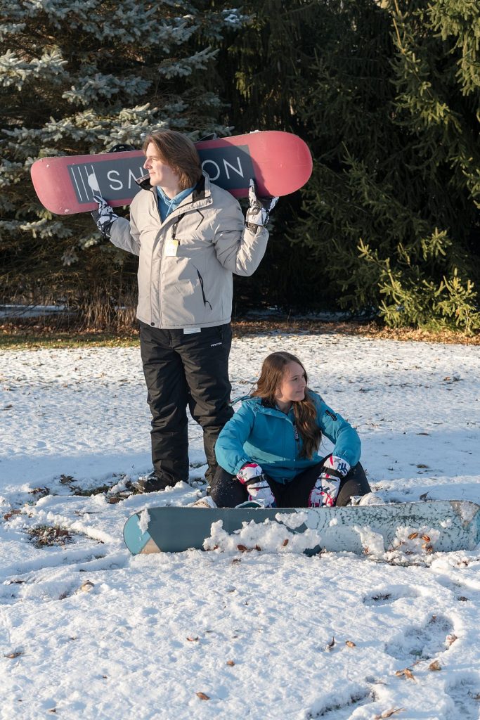 Snowboard-Inspired Engagement Shoot in Oglebay Park | Burgh Brides | Karissa Nicole Photography