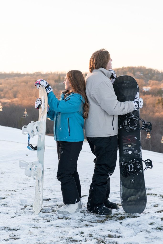 Snowboard-Inspired Engagement Shoot in Oglebay Park | Burgh Brides | Karissa Nicole Photography
