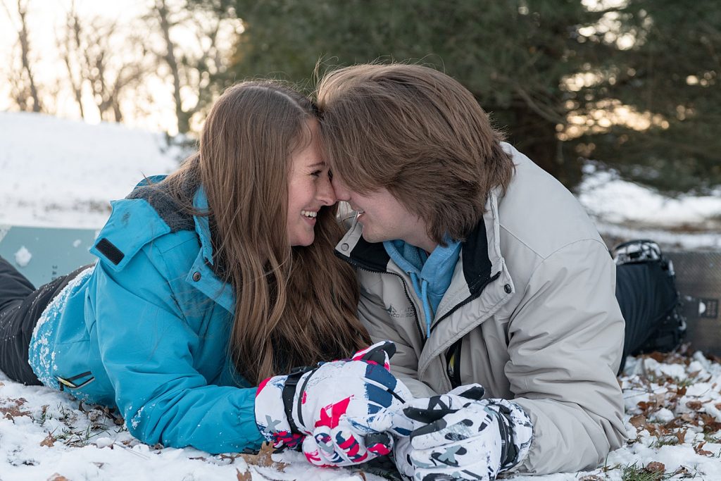 Snowboard-Inspired Engagement Shoot in Oglebay Park | Burgh Brides | Karissa Nicole Photography