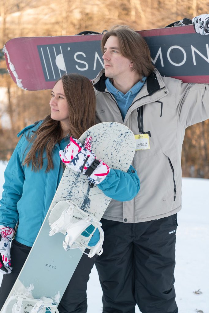 Snowboard-Inspired Engagement Shoot in Oglebay Park | Burgh Brides | Karissa Nicole Photography