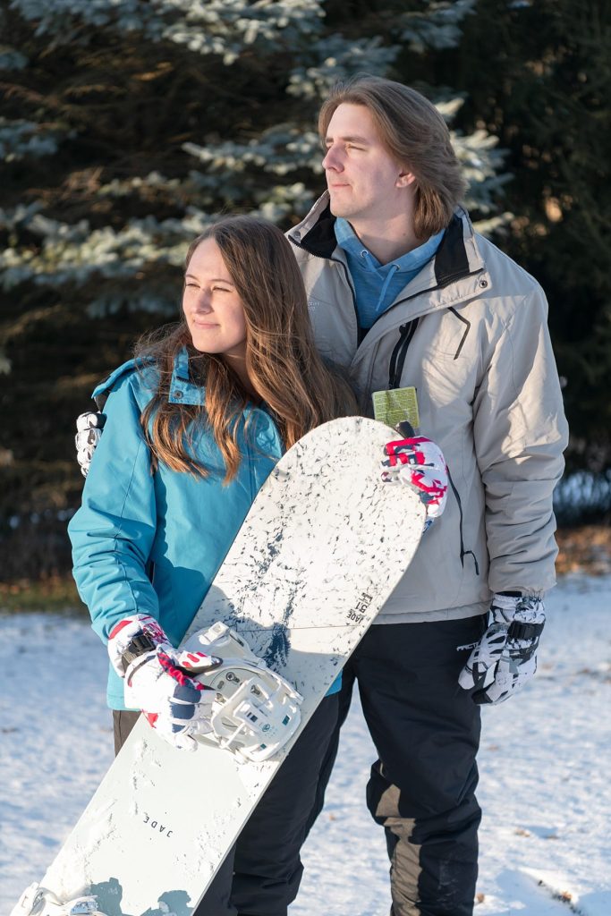 Snowboard-Inspired Engagement Shoot in Oglebay Park | Burgh Brides | Karissa Nicole Photography