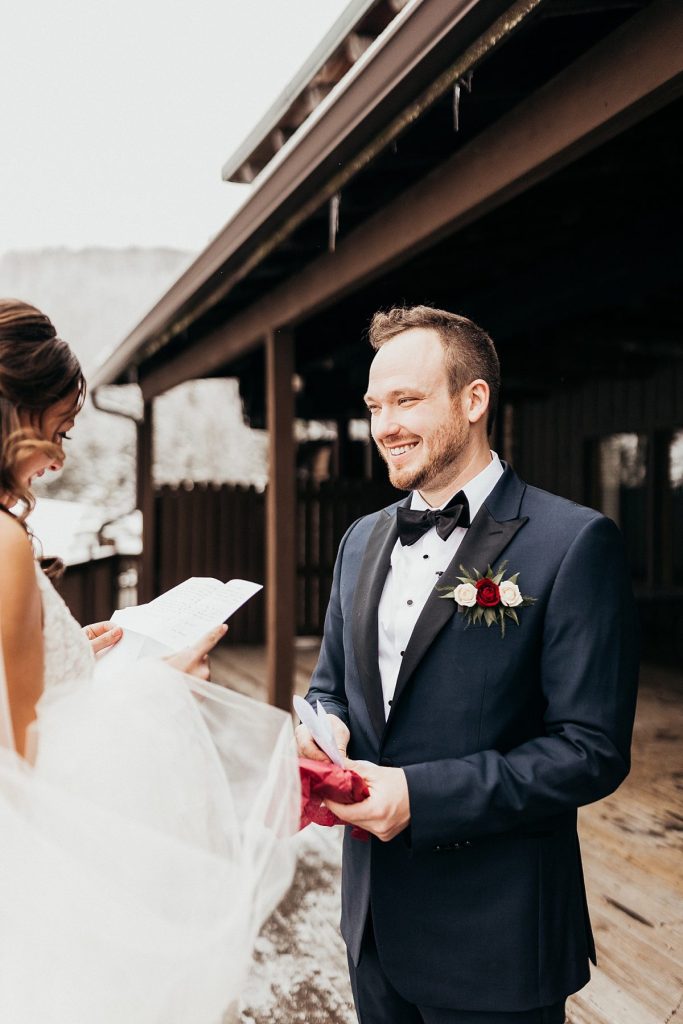 Snowy But Warm Seven Springs Wedding | Burgh Brides | Alyssa Vanston Photography
