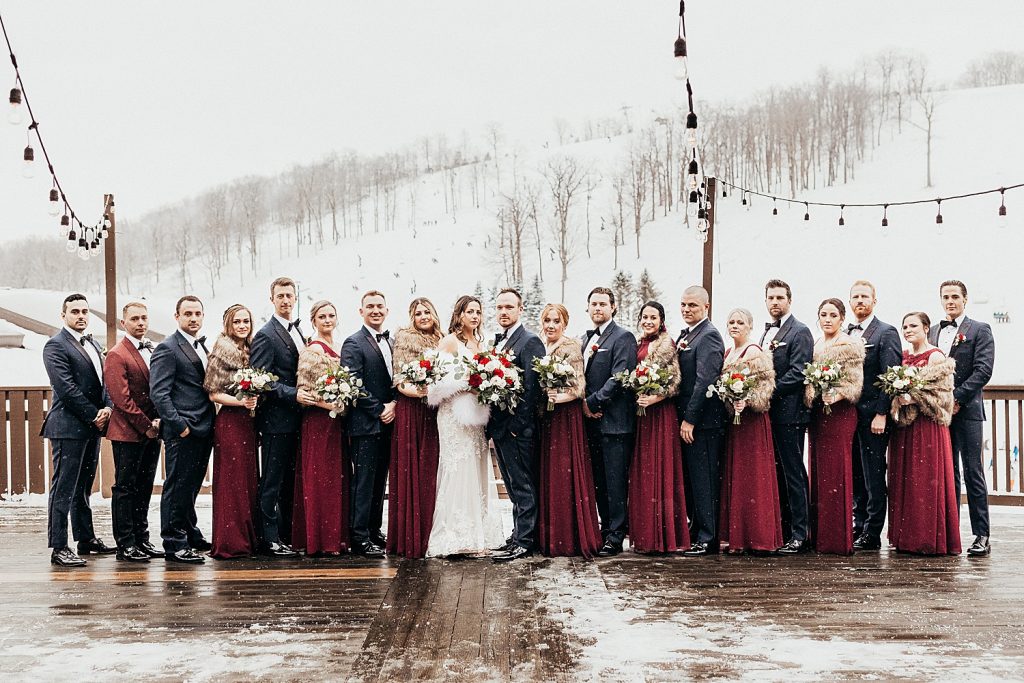 Snowy But Warm Seven Springs Wedding | Burgh Brides | Alyssa Vanston Photography