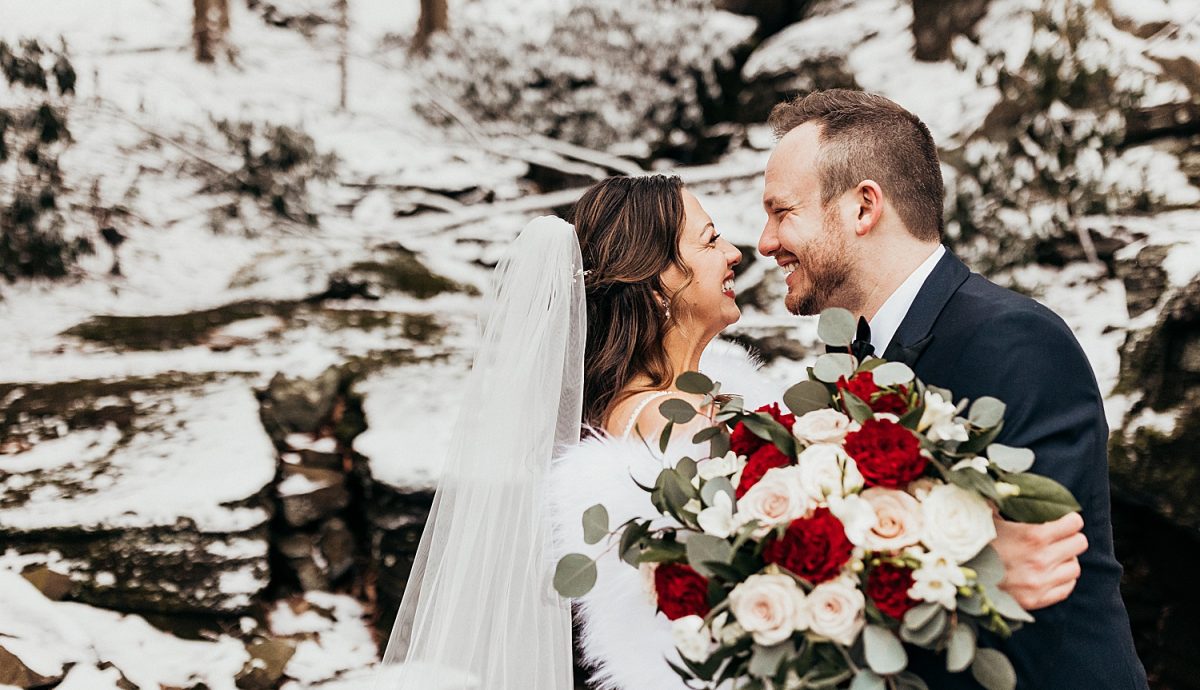Snowy But Warm Seven Springs Wedding | Burgh Brides | Alyssa Vanston Photography