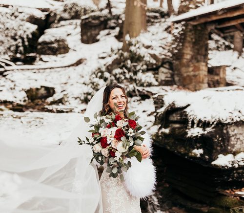 Snowy But Warm Seven Springs Wedding | Burgh Brides | Alyssa Vanston Photography