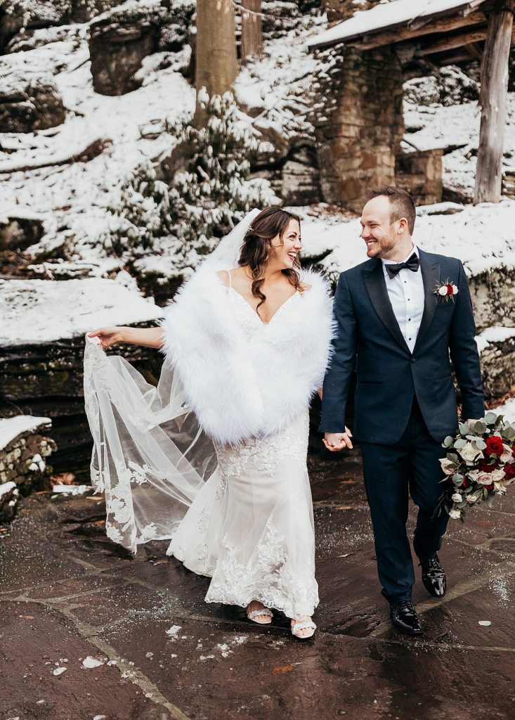 Snowy But Warm Seven Springs Wedding | Burgh Brides | Alyssa Vanston Photography