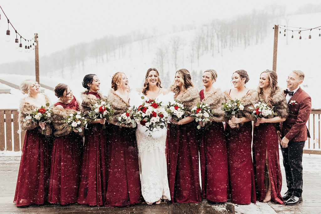 Snowy But Warm Seven Springs Wedding | Burgh Brides | Alyssa Vanston Photography