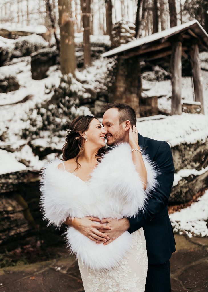 Snowy But Warm Seven Springs Wedding | Burgh Brides | Alyssa Vanston Photography