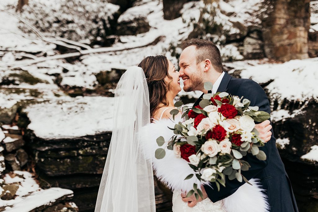 Snowy But Warm Seven Springs Wedding | Burgh Brides | Alyssa Vanston Photography