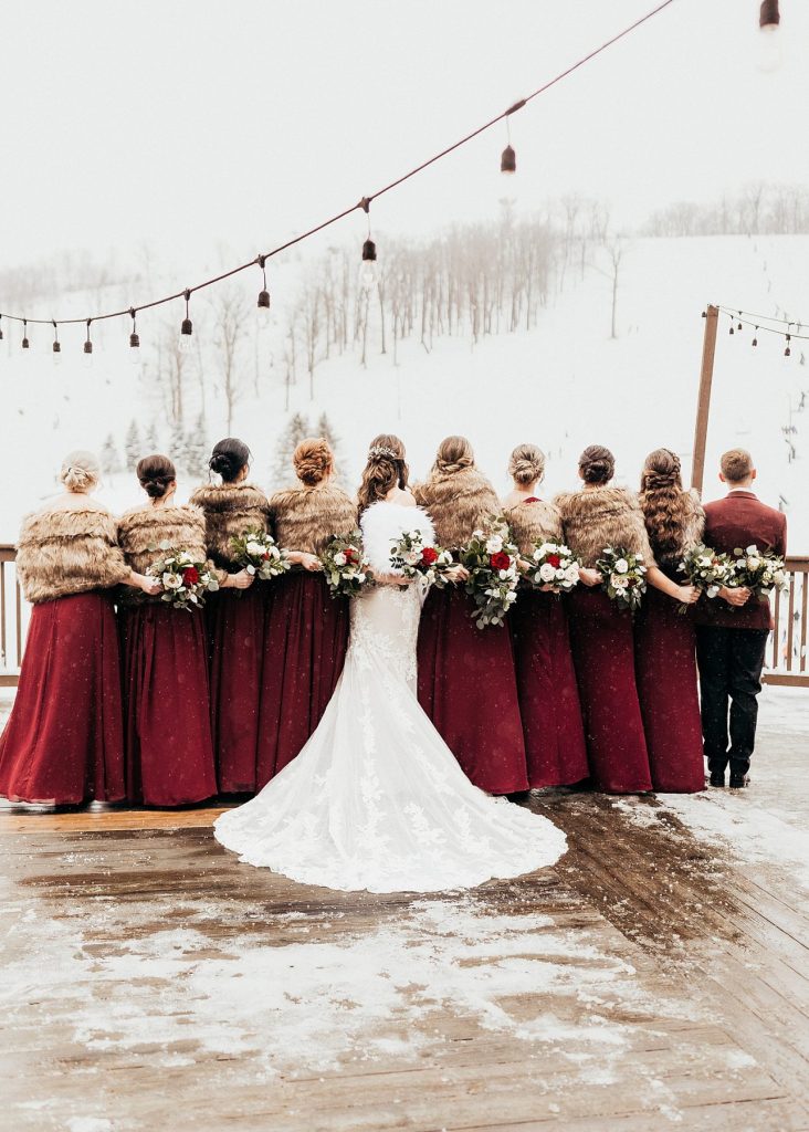 Snowy But Warm Seven Springs Wedding | Burgh Brides | Alyssa Vanston Photography