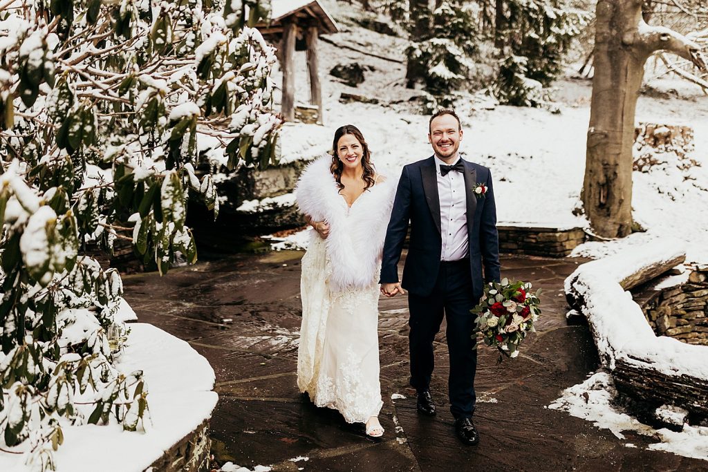 Snowy But Warm Seven Springs Wedding | Burgh Brides | Alyssa Vanston Photography