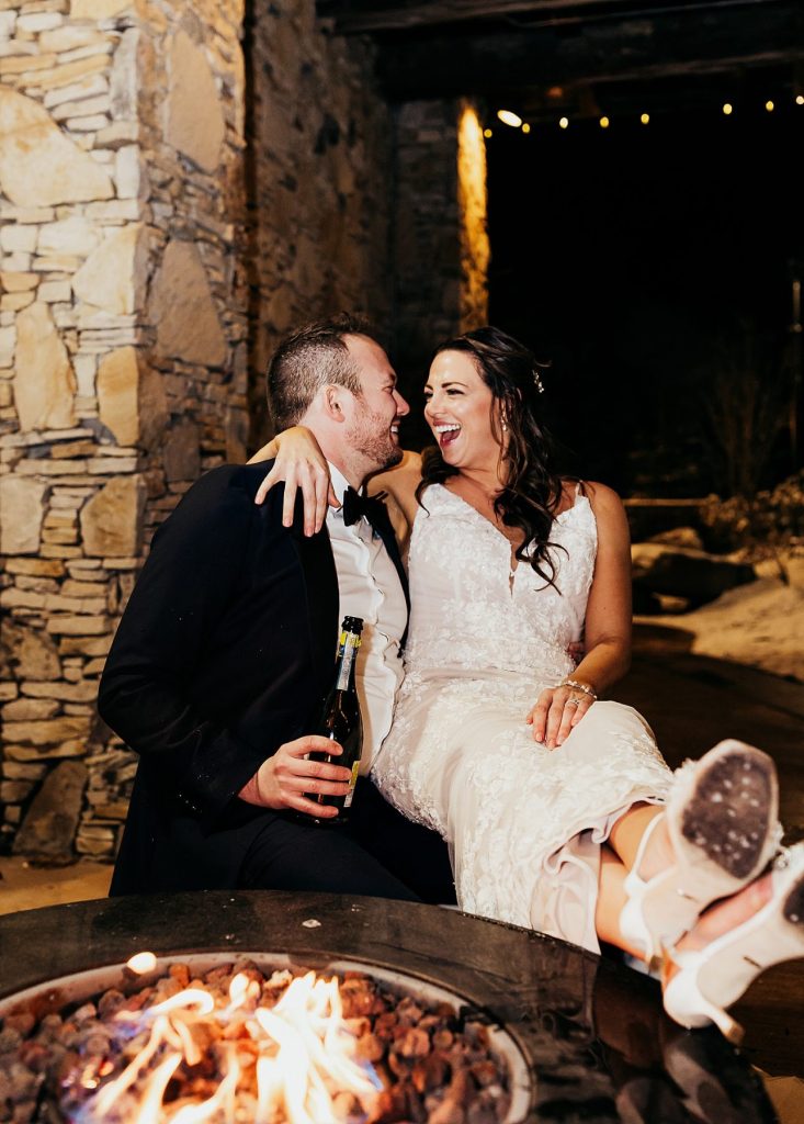 Snowy But Warm Seven Springs Wedding | Burgh Brides | Alyssa Vanston Photography