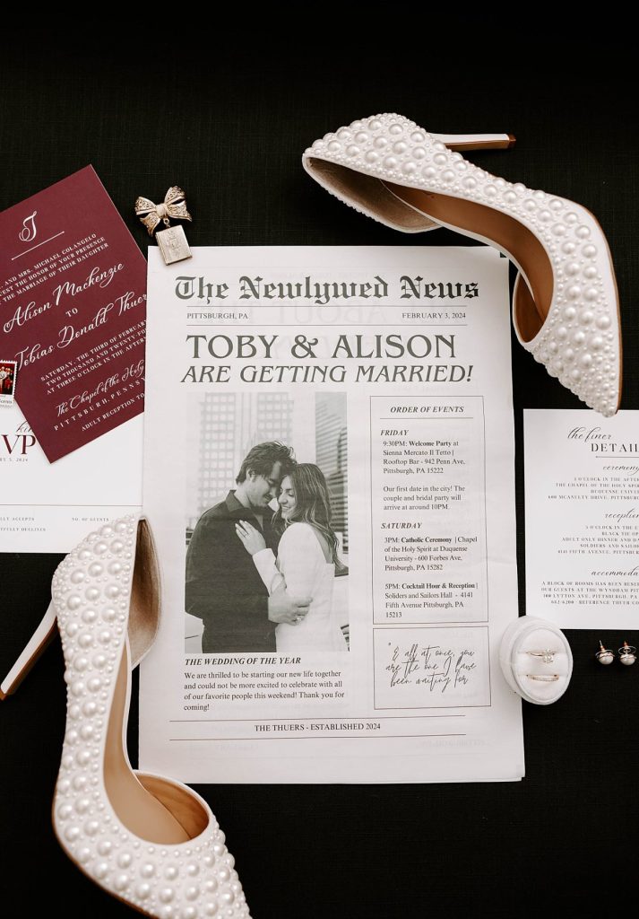 Vintage Inspired Winter Wedding at Soldiers & Sailors | Burgh Brides | Rachel Wehan Photography