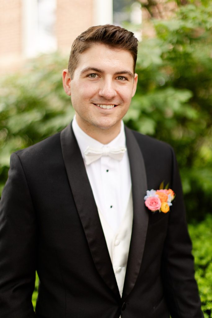 Black & White Wedding at The Priory with Colorful Florals | Burgh Brides | Christina Montemurro Photography