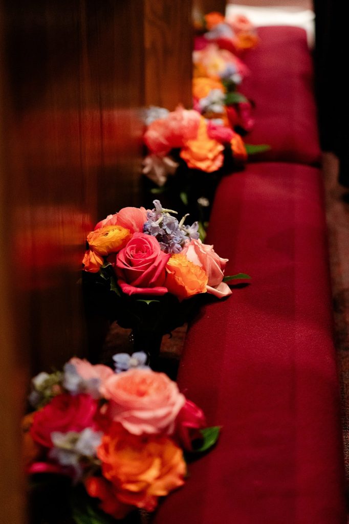 Black & White Wedding at The Priory with Colorful Florals | Burgh Brides | Christina Montemurro Photography