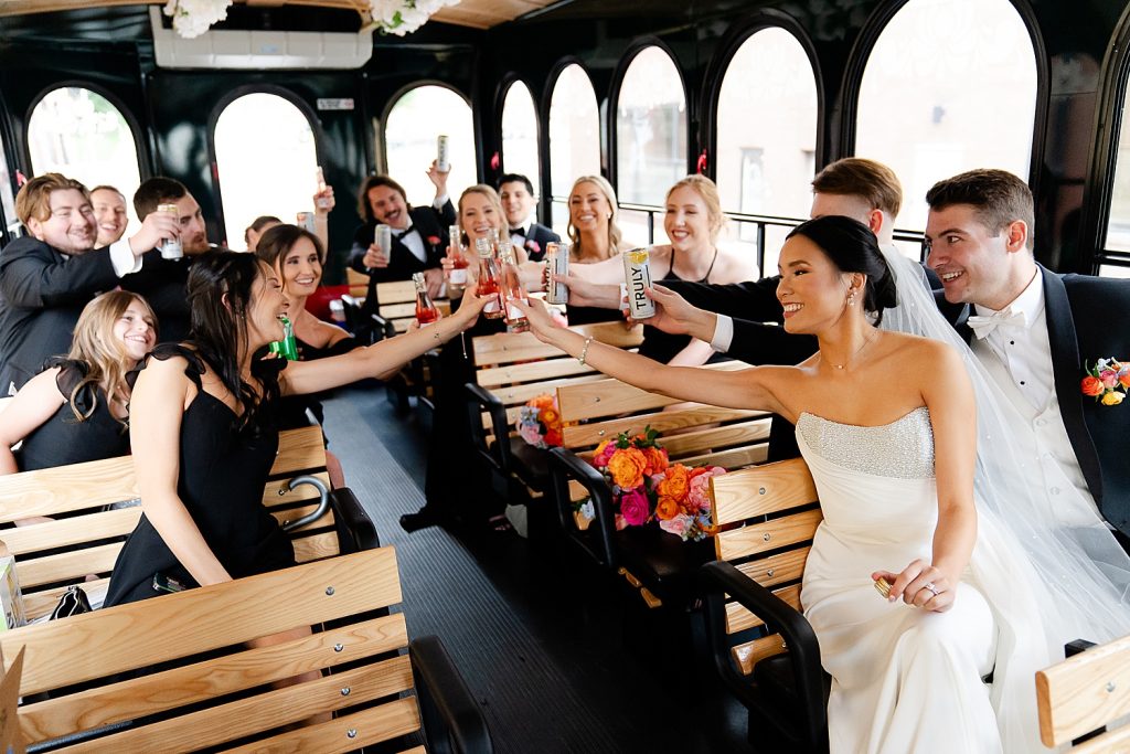 Black & White Wedding at The Priory with Colorful Florals | Burgh Brides | Christina Montemurro Photography