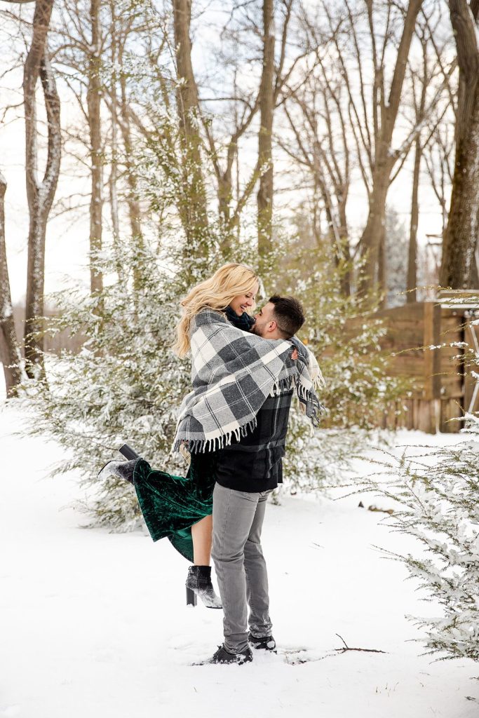 Snowy Winter Engagement Shoot At Seven Springs | Burgh Brides | Kayla Bri Photography
