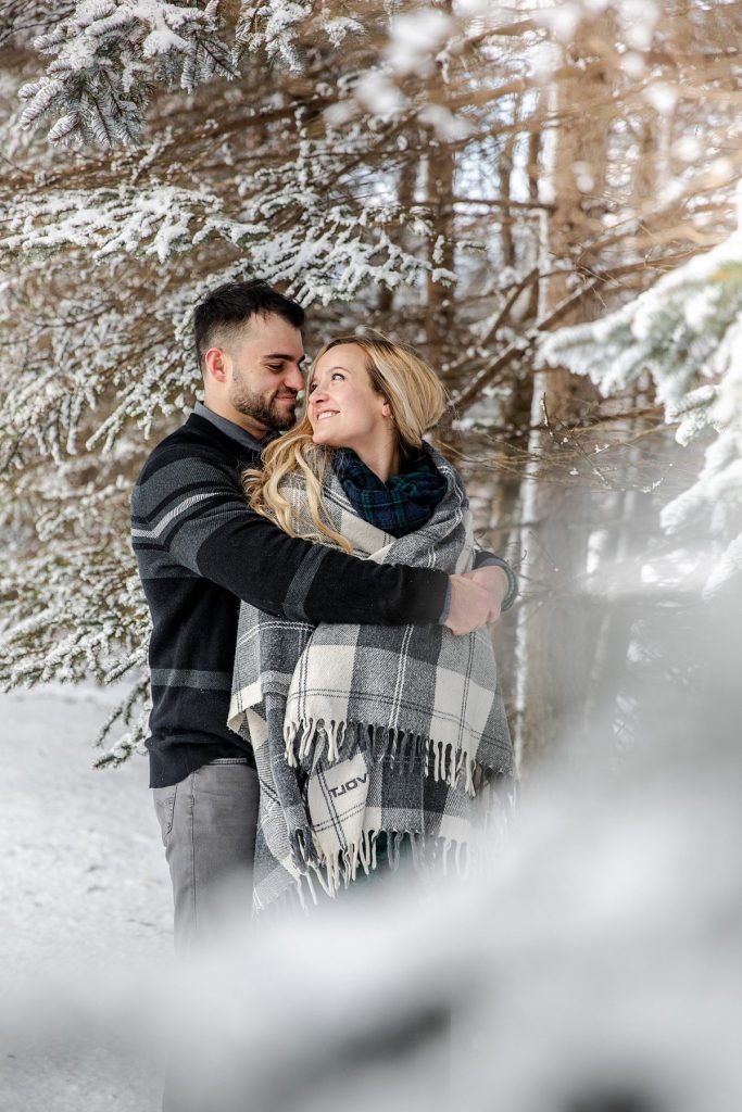 Snowy Winter Engagement Shoot At Seven Springs | Burgh Brides | Kayla Bri Photography
